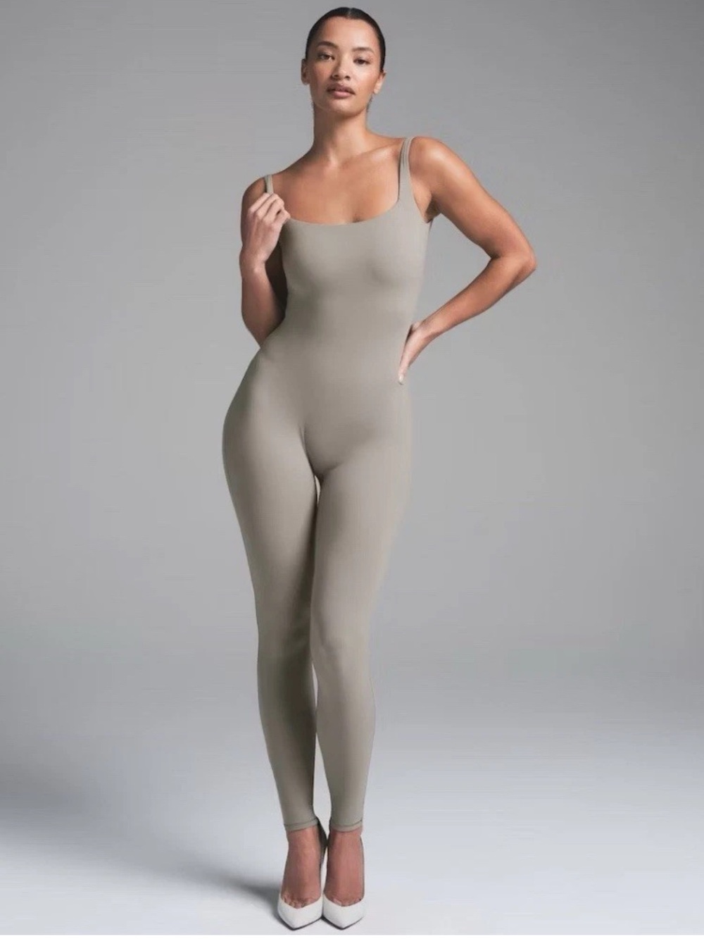 SKIMS RARE! Fits Everybody Square Neck Low Back Onesie